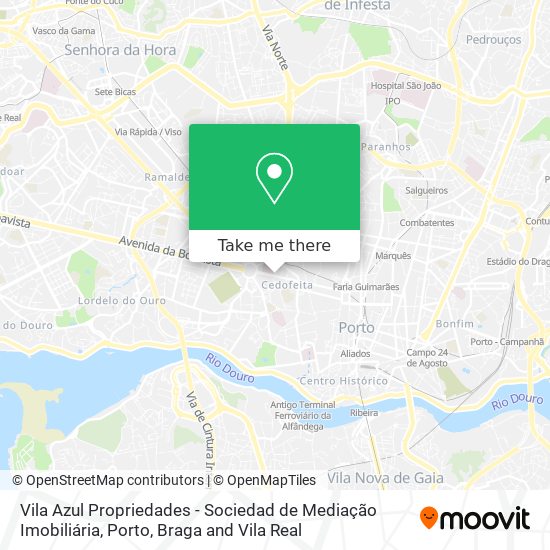 Vila Azul Propriedades - Sociedad de Mediação Imobiliária map