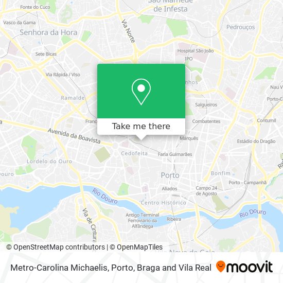 Metro-Carolina Michaelis mapa