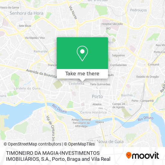 TIMONEIRO DA MAGIA-INVESTIMENTOS IMOBILIÁRIOS, S.A. map