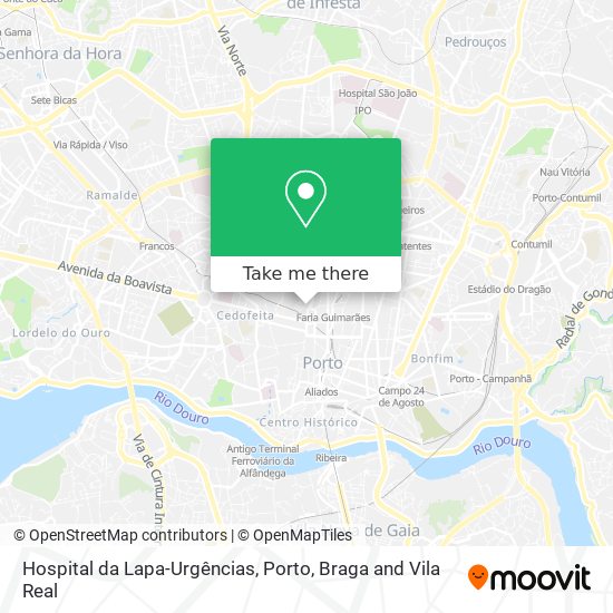 Hospital da Lapa-Urgências map