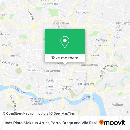 Inês Pinto Makeup Artist map