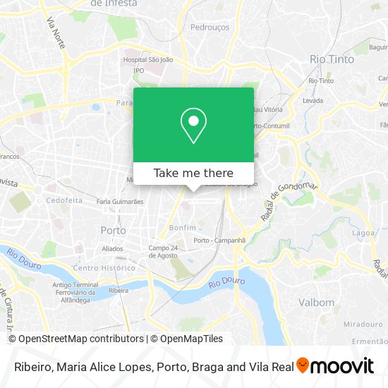 Ribeiro, Maria Alice Lopes map