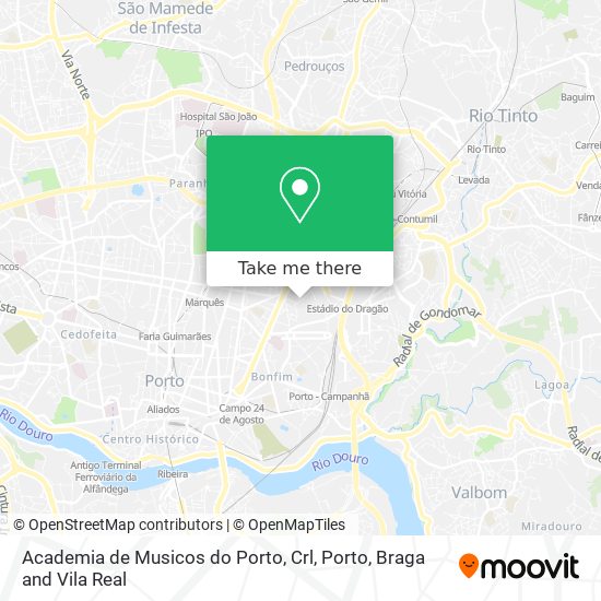 Academia de Musicos do Porto, Crl map