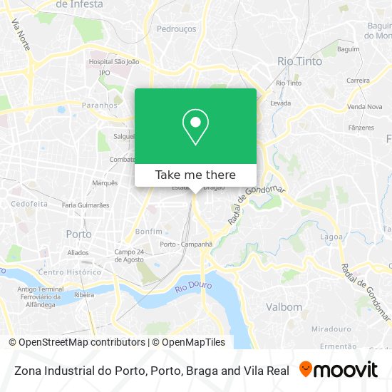 Zona Industrial do Porto map