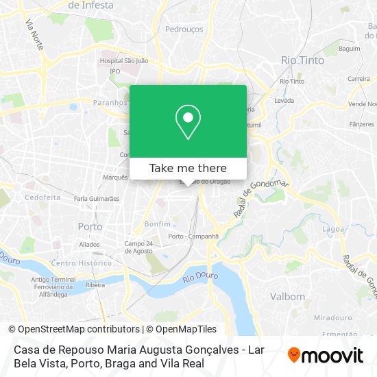 Casa de Repouso Maria Augusta Gonçalves - Lar Bela Vista map