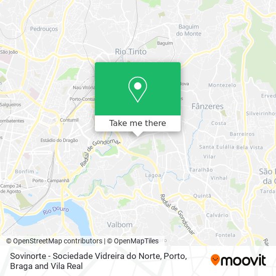 Sovinorte - Sociedade Vidreira do Norte map