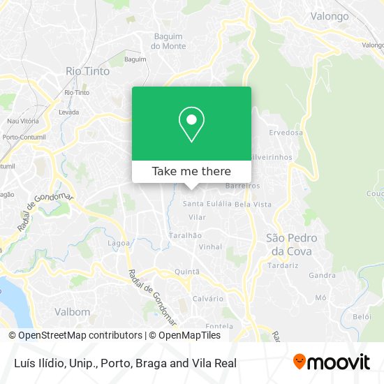 Luís Ilídio, Unip. map