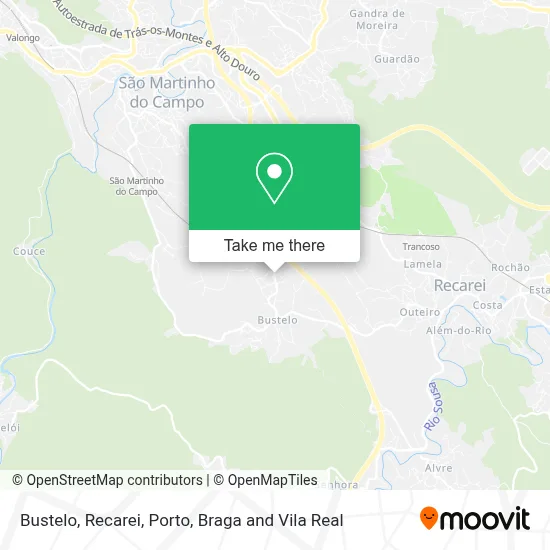 Bustelo, Recarei map