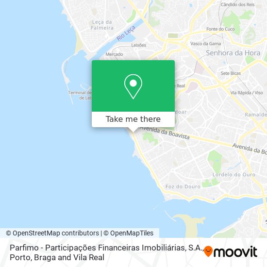 Parfimo - Participações Financeiras Imobiliárias, S.A. map