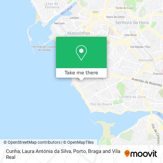 Cunha, Laura Antónia da Silva mapa