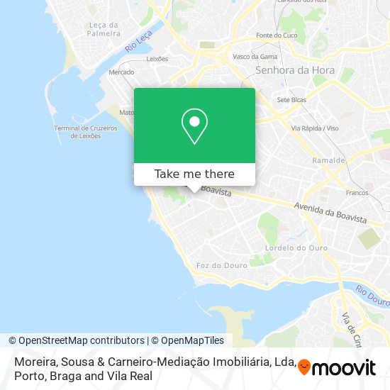 Moreira, Sousa & Carneiro-Mediação Imobiliária, Lda map
