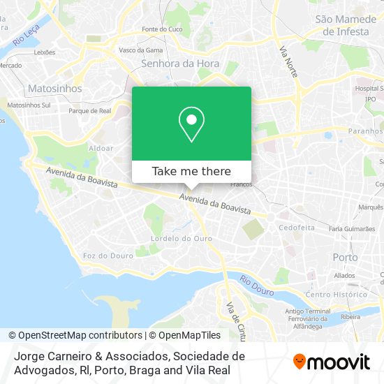 Jorge Carneiro & Associados, Sociedade de Advogados, Rl mapa