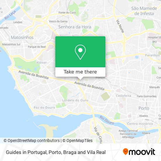 Guides in Portugal map