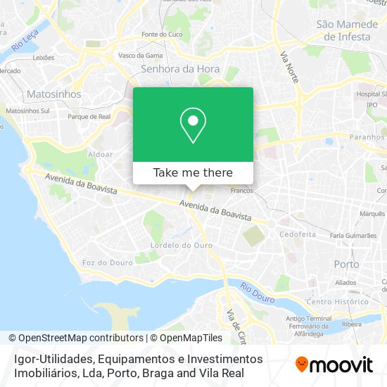 Igor-Utilidades, Equipamentos e Investimentos Imobiliários, Lda map