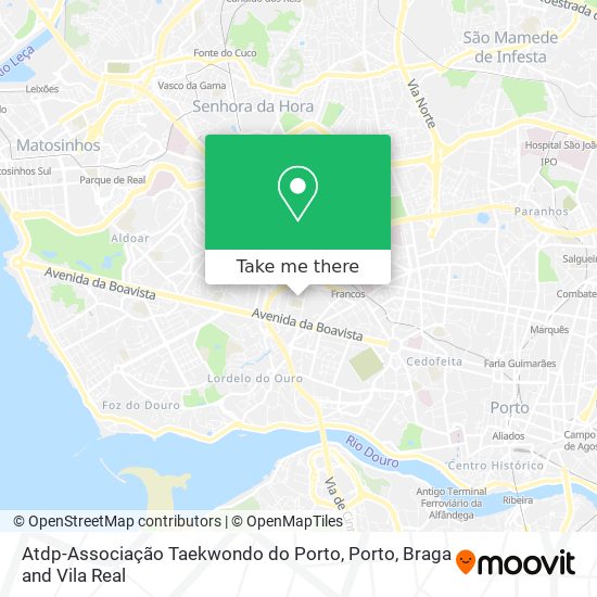 Atdp-Associação Taekwondo do Porto mapa