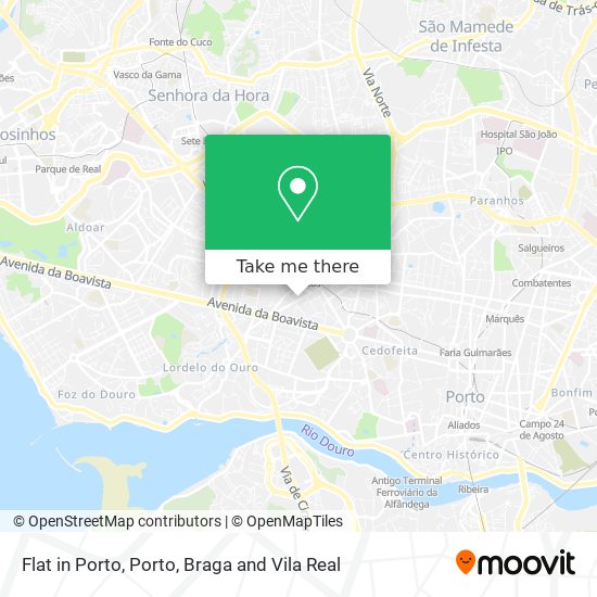 Flat in Porto map