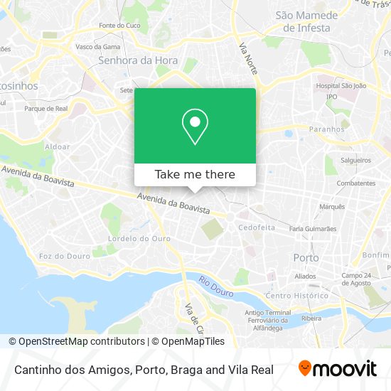 Cantinho dos Amigos map