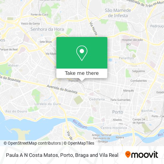 Paula A N Costa Matos map
