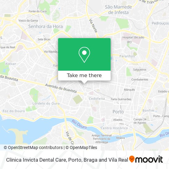Clínica Invicta Dental Care map