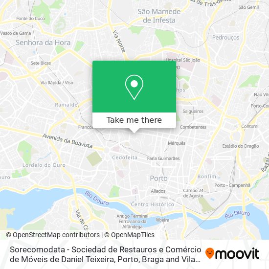 Sorecomodata - Sociedad de Restauros e Comércio de Móveis de Daniel Teixeira map