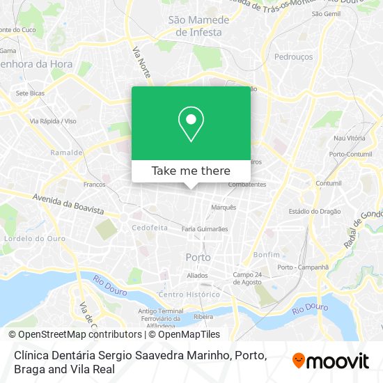 Clínica Dentária Sergio Saavedra Marinho map