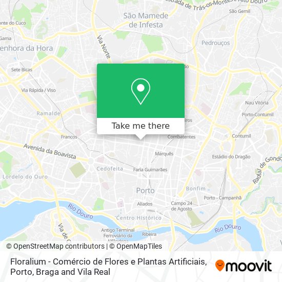 Floralium - Comércio de Flores e Plantas Artificiais map