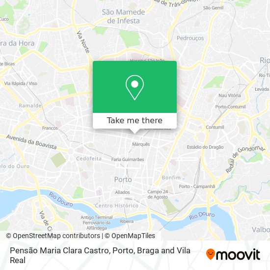 Pensão Maria Clara Castro map