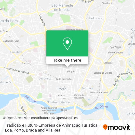 Tradição e Futuro-Empresa de Animação Turística, Lda mapa