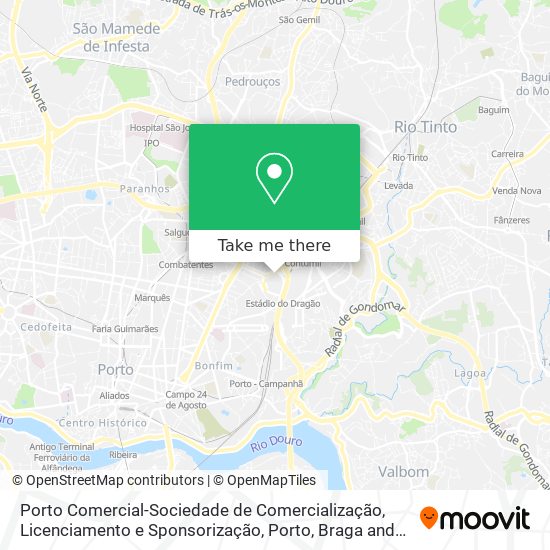 Porto Comercial-Sociedade de Comercialização, Licenciamento e Sponsorização mapa