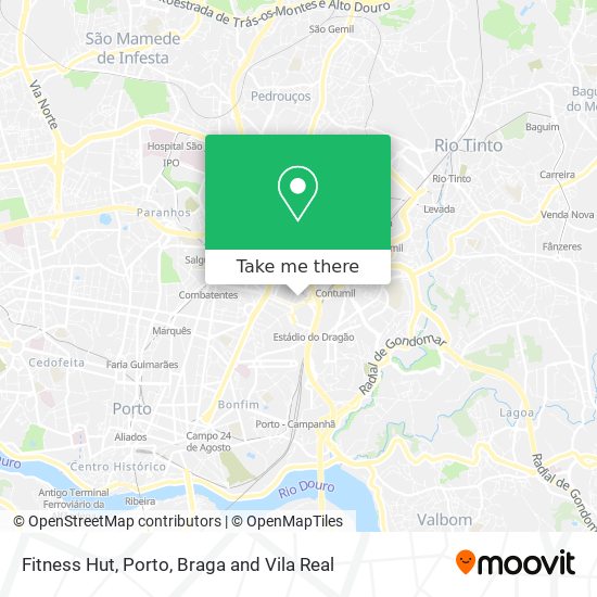 Fitness Hut mapa