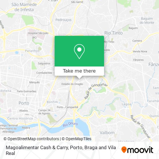 Magoalimentar Cash & Carry mapa