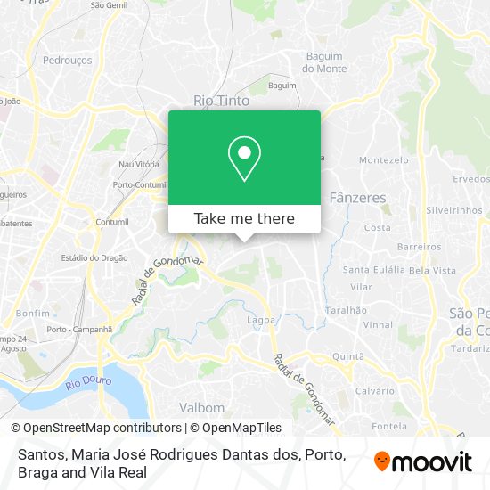 Santos, Maria José Rodrigues Dantas dos map