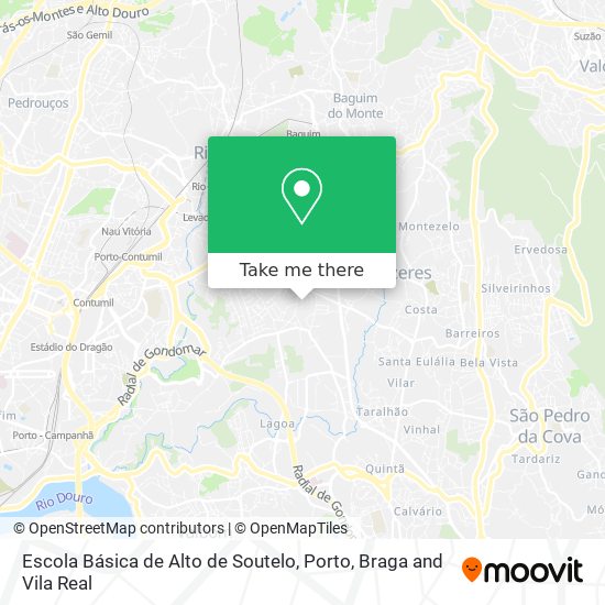 Escola Básica de Alto de Soutelo map