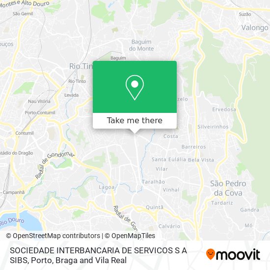 SOCIEDADE INTERBANCARIA DE SERVICOS S A SIBS map