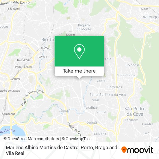 Marlene Albina Martins de Castro map