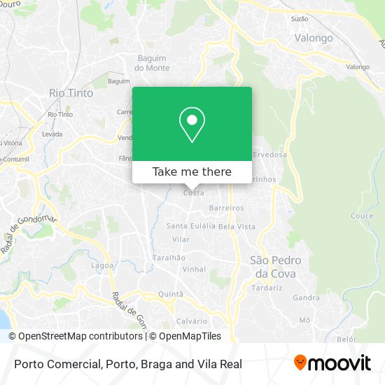 Porto Comercial mapa