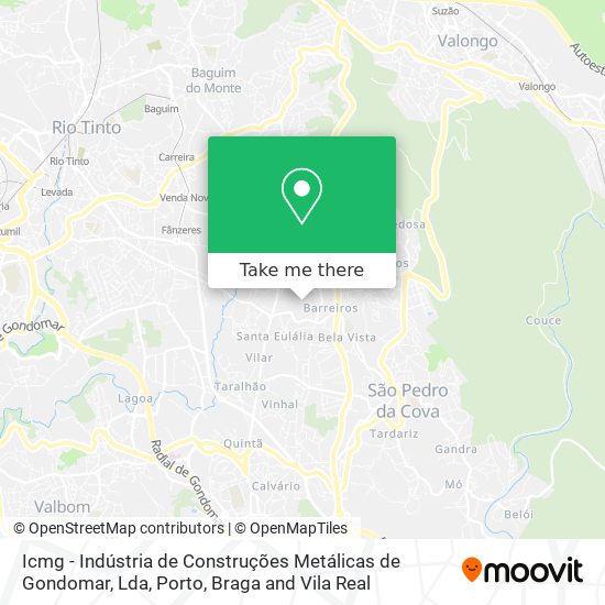 Icmg - Indústria de Construções Metálicas de Gondomar, Lda mapa