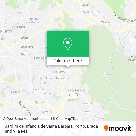 Jardim de Infância de Santa Bárbara mapa