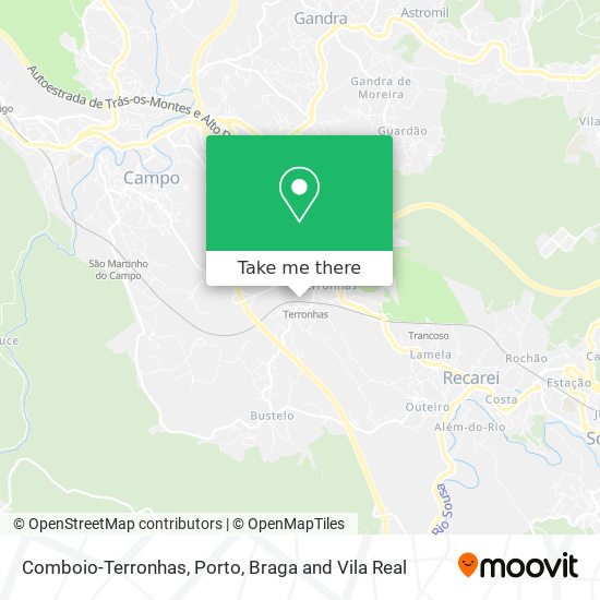 Comboio-Terronhas mapa