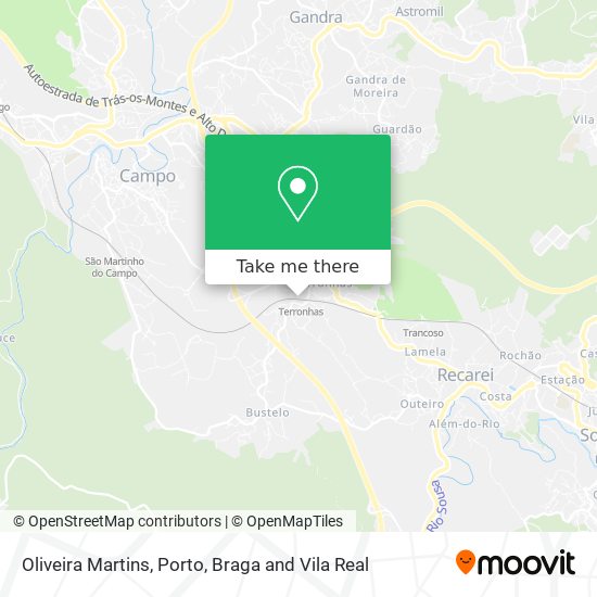 Oliveira Martins map