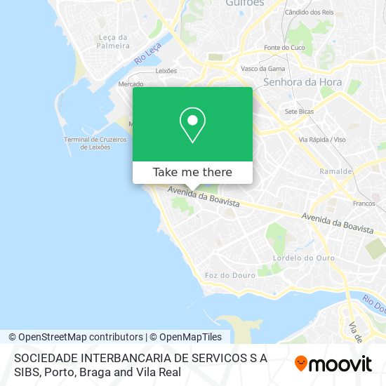 SOCIEDADE INTERBANCARIA DE SERVICOS S A SIBS map