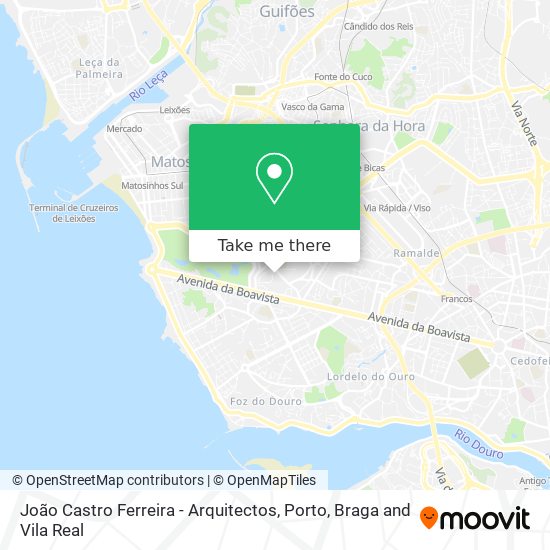 João Castro Ferreira - Arquitectos map