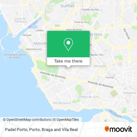 Padel Porto map