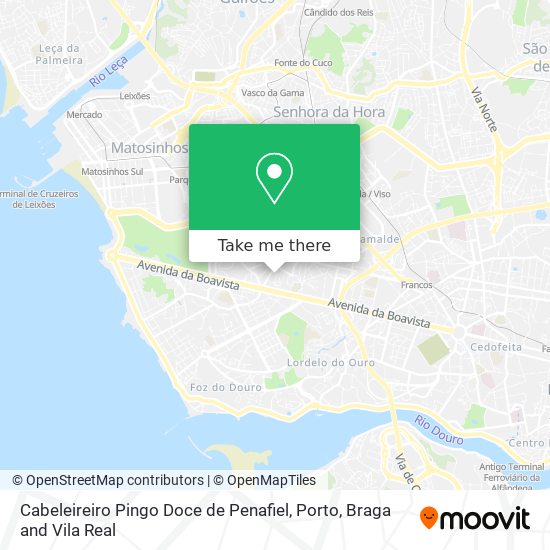 Cabeleireiro Pingo Doce de Penafiel mapa