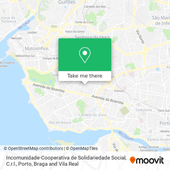 Incomunidade-Cooperativa de Solidariedade Social, C.r.l. mapa