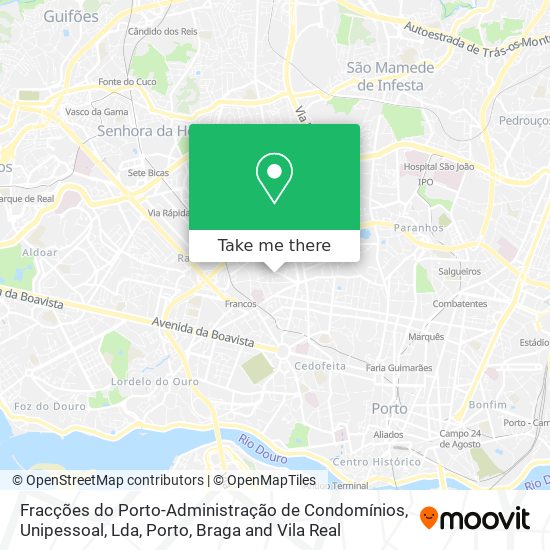 Fracções do Porto-Administração de Condomínios, Unipessoal, Lda map