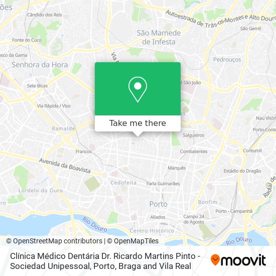 Clínica Médico Dentária Dr. Ricardo Martins Pinto - Sociedad Unipessoal mapa