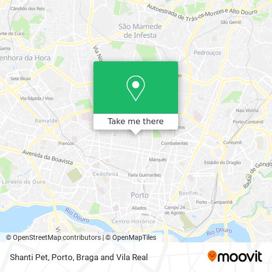 Shanti Pet map