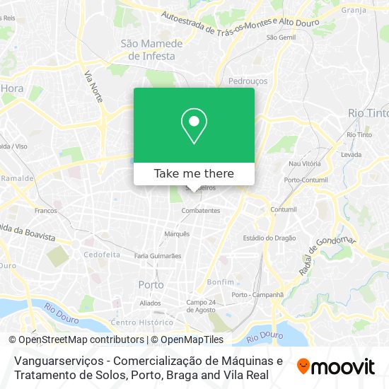 Vanguarserviços - Comercialização de Máquinas e Tratamento de Solos map