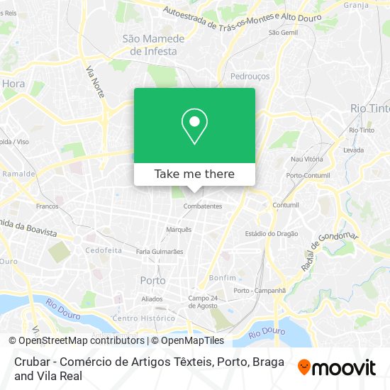 Crubar - Comércio de Artigos Têxteis map